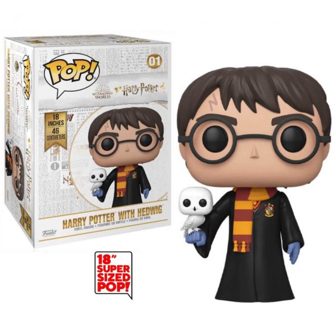 Funko POP! Movies - Harry Potter - Harry Potter with Hedwig (Super Sized, 48cm)