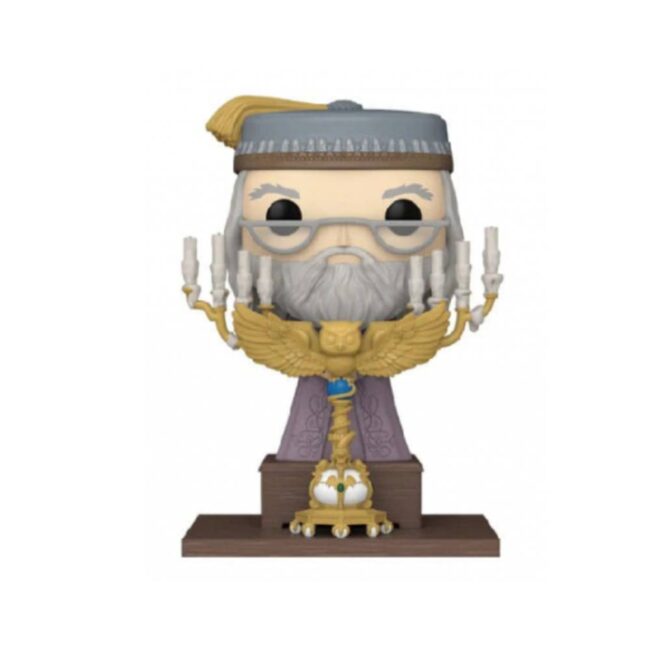 Funko POP! Movies - Harry Potter - Albus Dumbledore with Podium (Oversized, 12 cm)